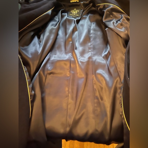 Mackage Navy Blue Wool Cashmere Blend Single Breasted Coat Size Small - Picture 8 of 16